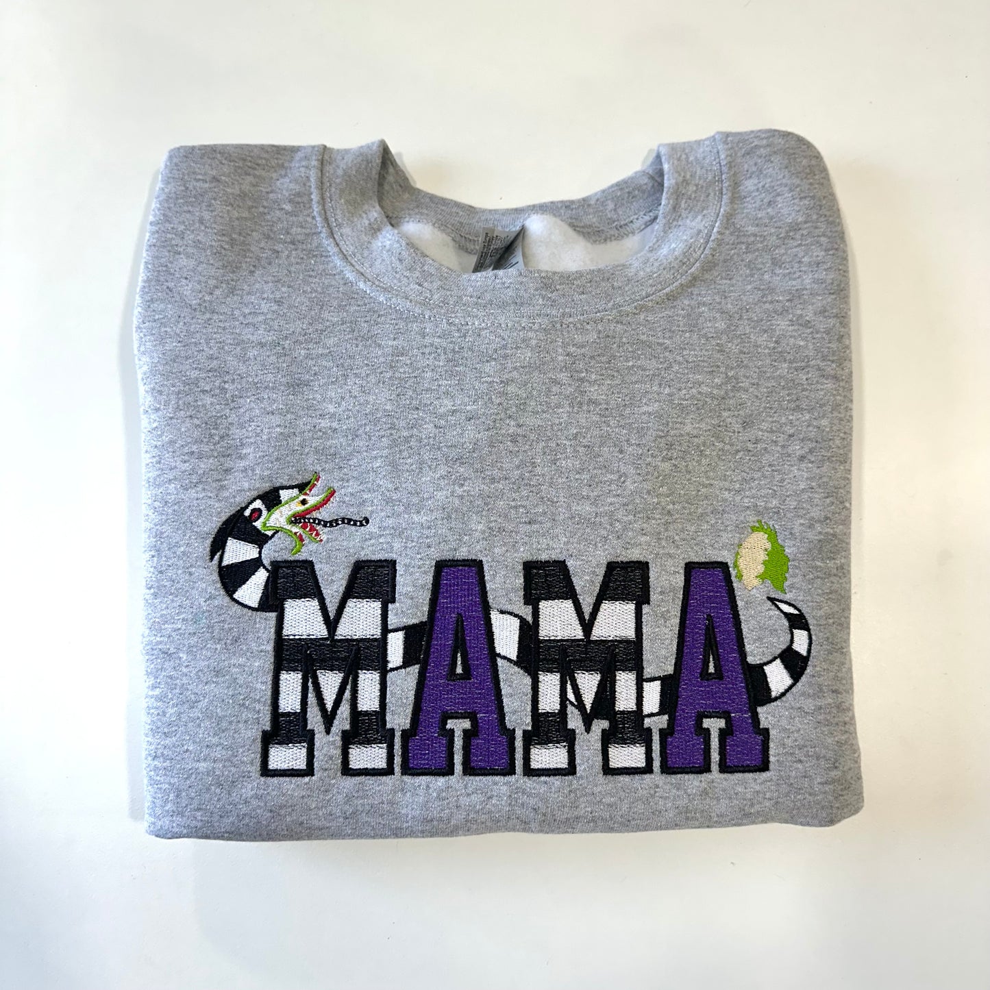 Mama Bettlejuice Embroidered Sweatshirt