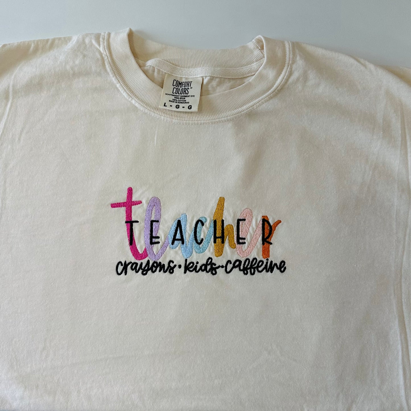 Teacher Embroidered Tee