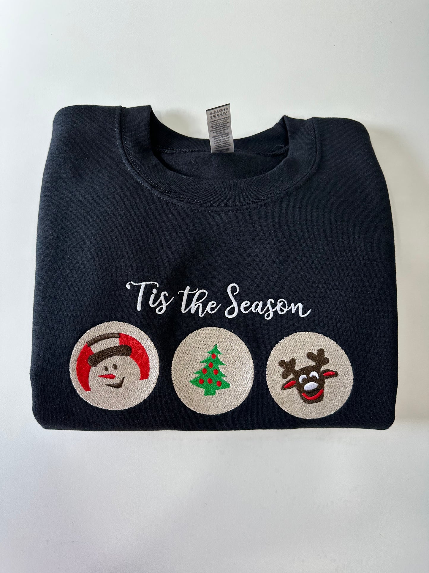 Christmas Cookies Embroidered Sweatshirt