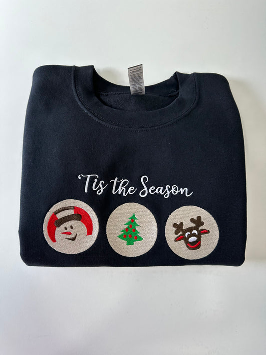 Christmas Cookies Embroidered Sweatshirt