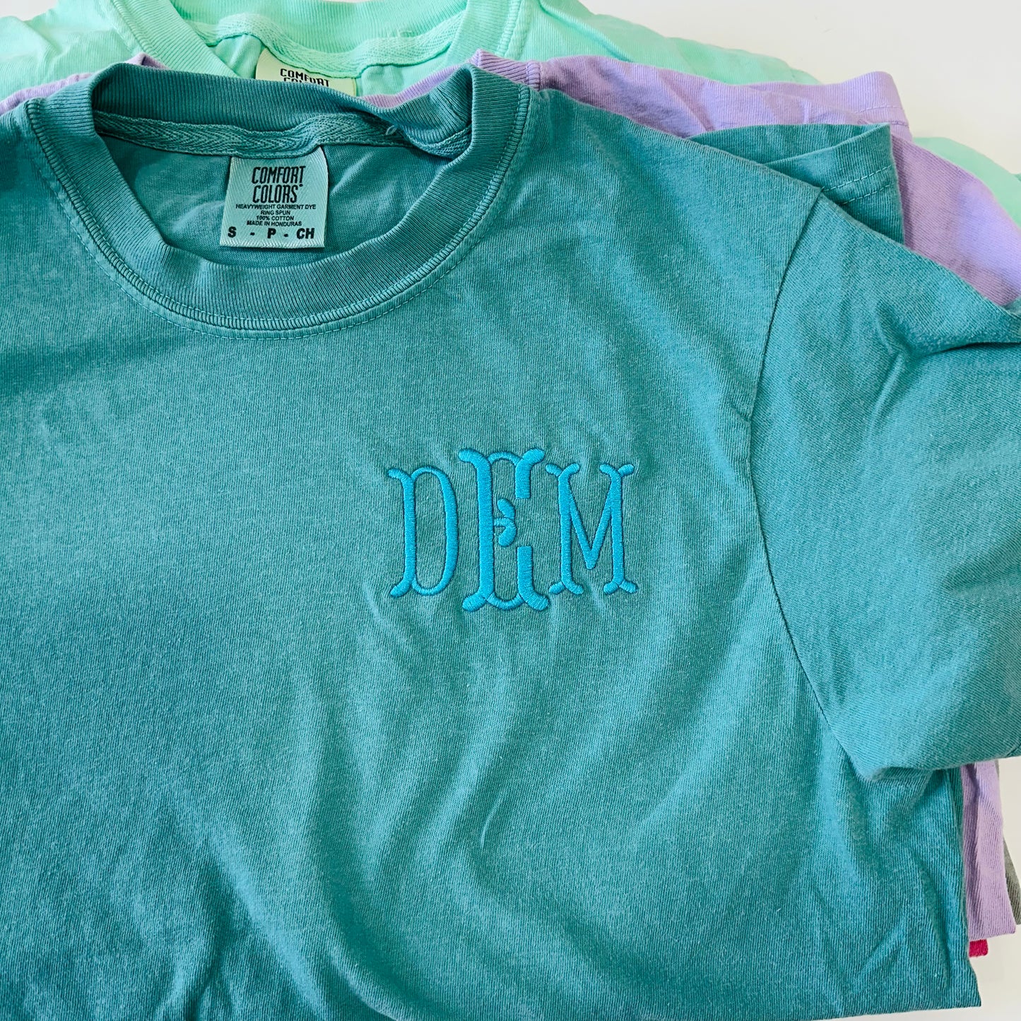 Custom Monogrammed Embroidered T-Shirt