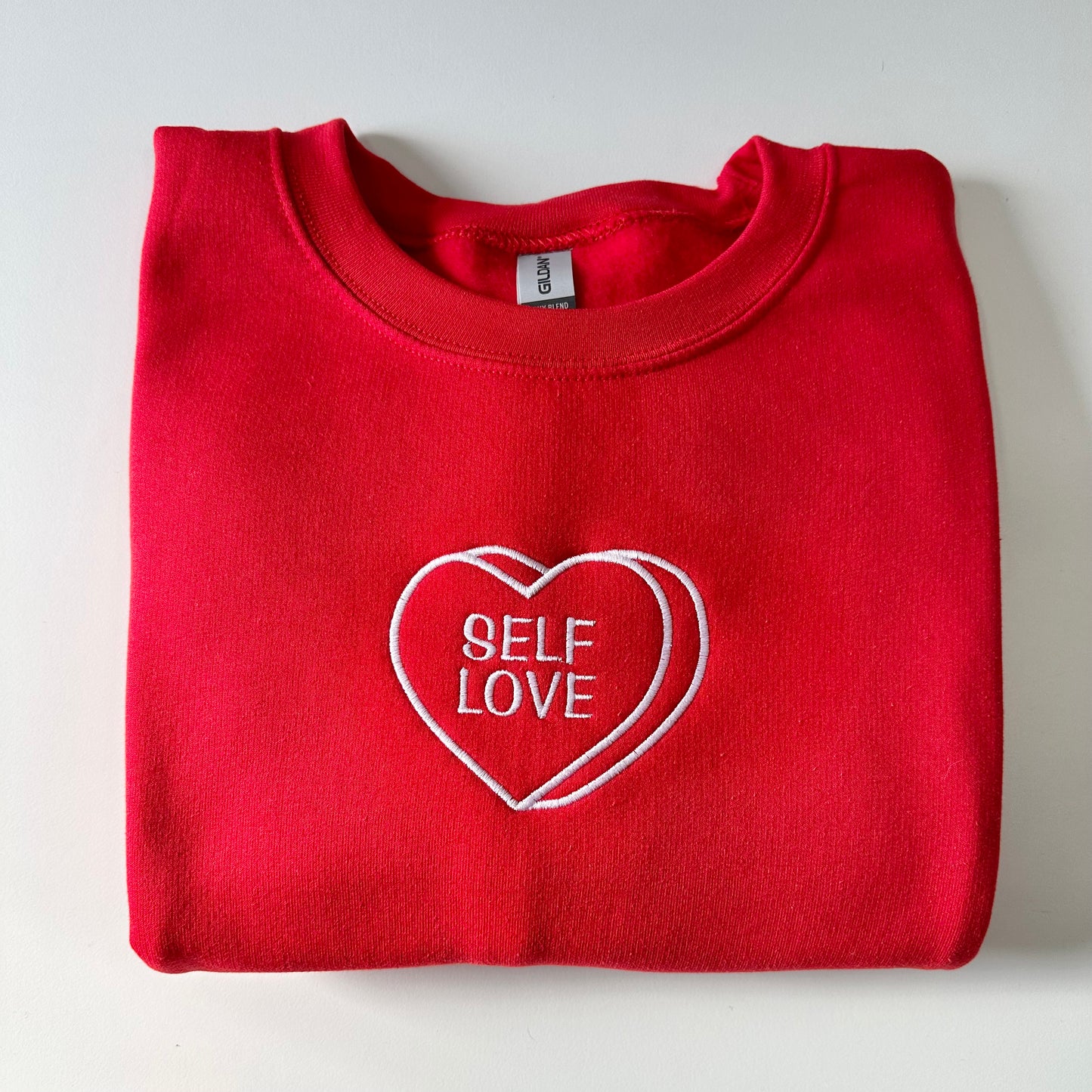 Heart Custom Embroidered Sweatshirt