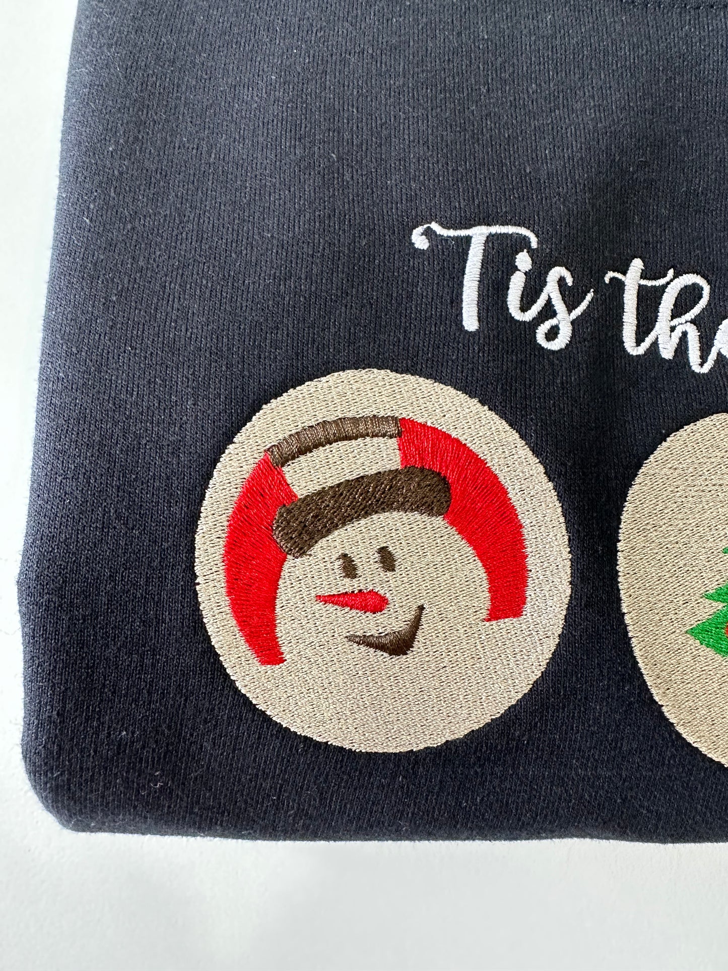 Christmas Cookies Embroidered Sweatshirt