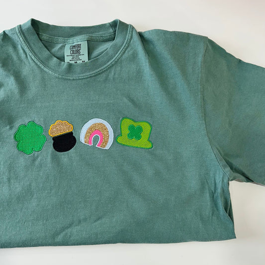 St Patrick’s Lucky Charms Embroidered T-Shirt