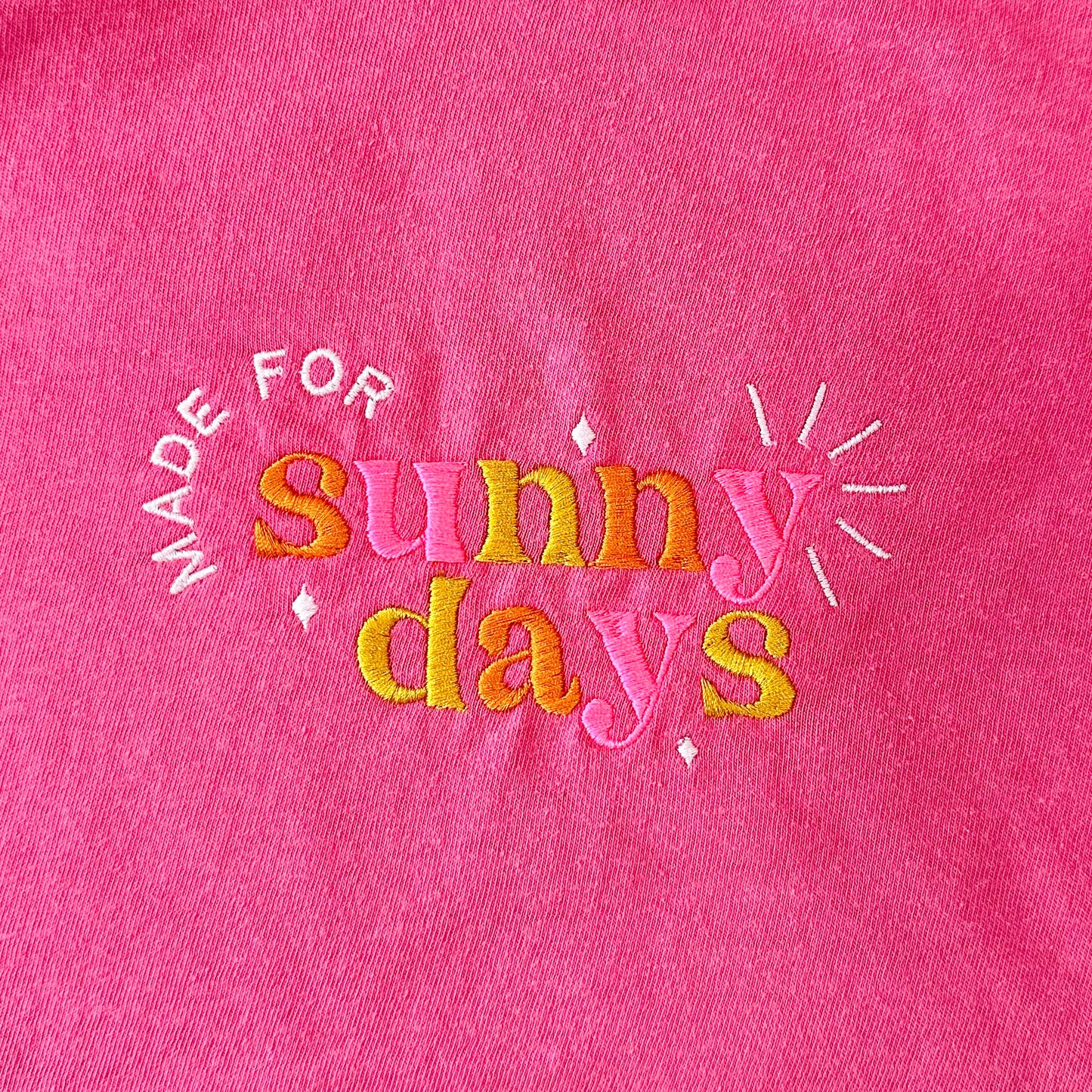 Made for Sunny Days Embroidered Tee